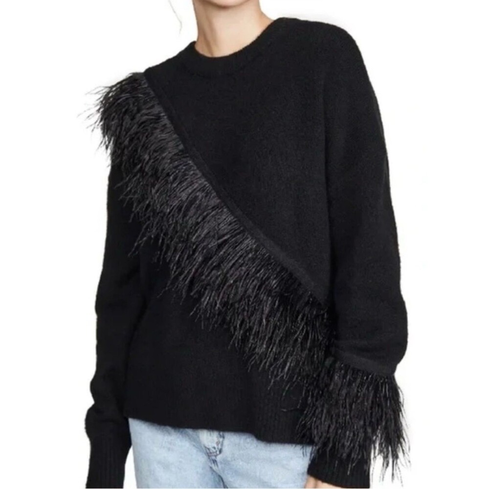 Cinq A Sept Merritt Feather Pullover Sweater